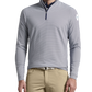 Peter Millar Mini-Stripe Stretch Loop Terry Quarter-Zip (Navy)